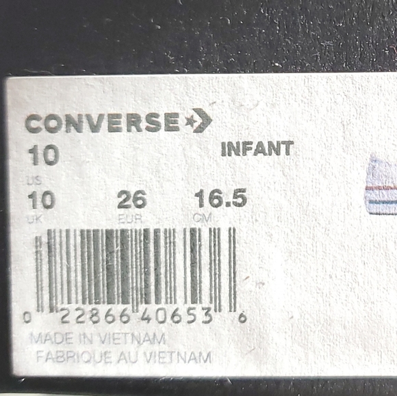 Converse C/T A/S OX INFANT VARIOUS SZ - Picture 10 of 11